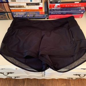 Lululemon Athletica Black Speed Up Shorts